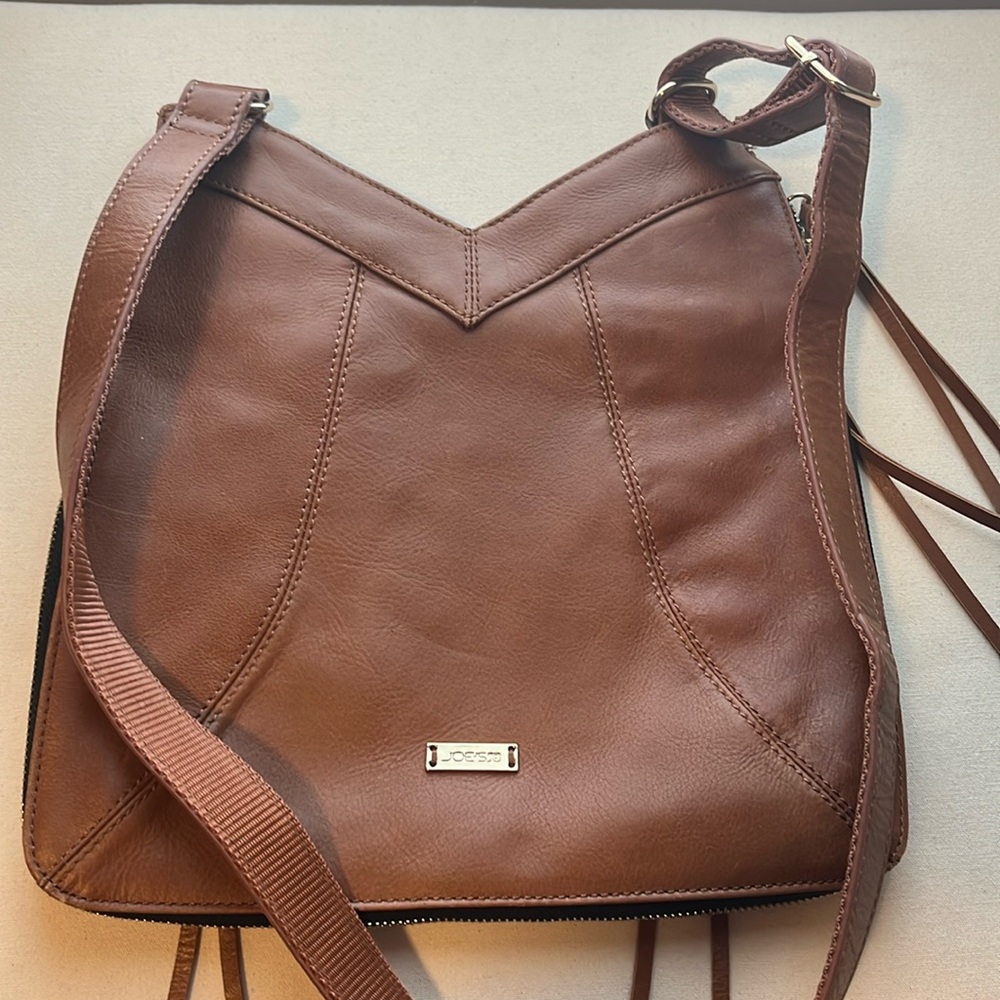 Joe’s crossbody cognac purse